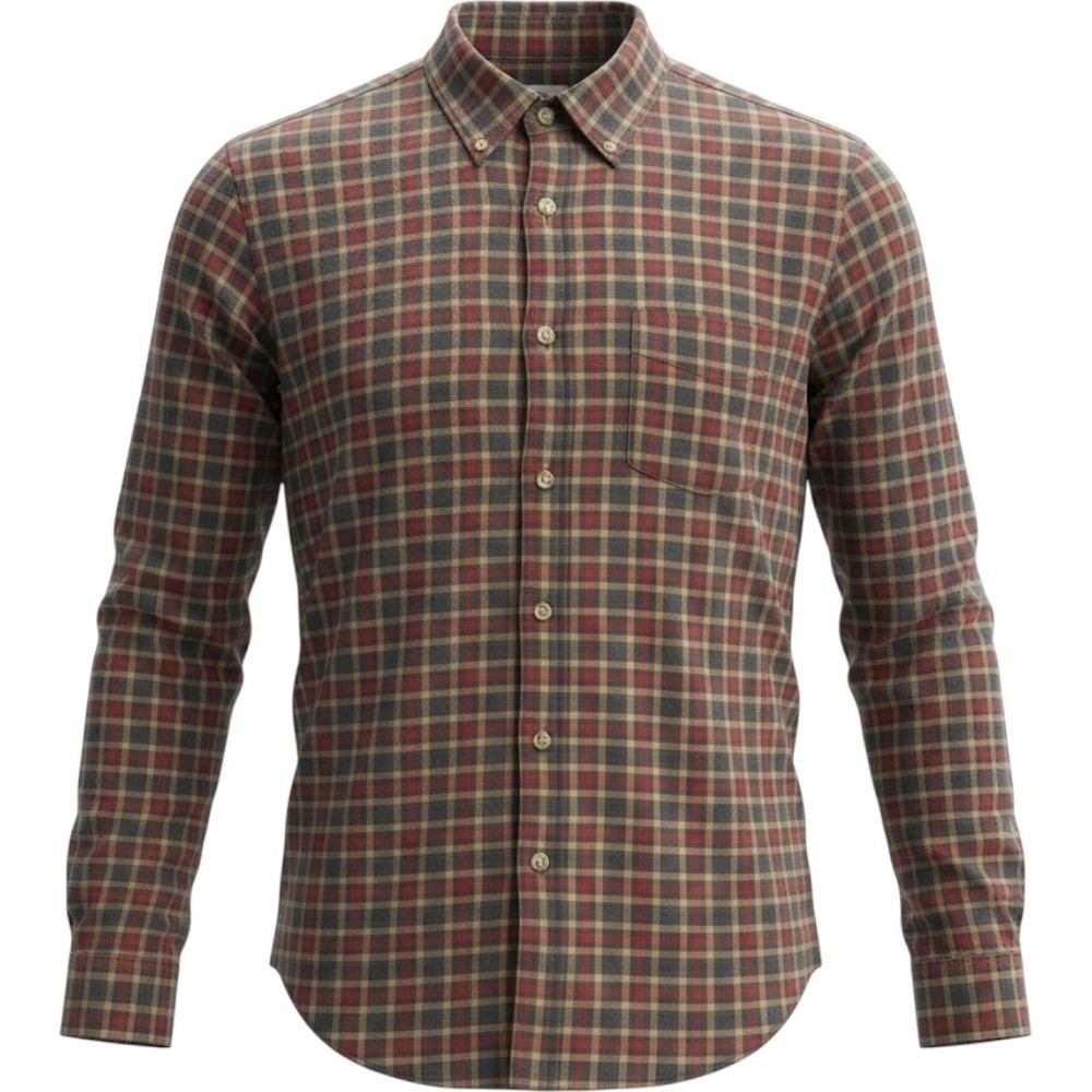 J.Crew Button Down Shirt Mens Large Slim Multicolor Plaid Long Sleeve Cotton